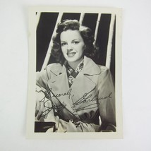 Judy Garland Photograph Signed 5x3 Actress Trench Coat Portrait Vintage ... - $9.99