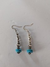 Sterling Silver and Turquoise Dangle Earrings - $18.95