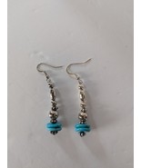 Sterling Silver and Turquoise Dangle Earrings - $348.74 MXN