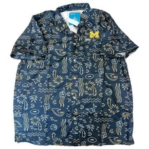 Columbia Michigan Wolverines Collegiate Super Slack Tide Omni Shade Shir... - £40.41 GBP