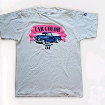 Vtg Single Stitch &#39;57 Chevy T-shirt Car Color Auto Body Shop Clean Med M - $20.79