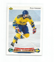 Peter Forsberg (Quebec) 1992-92 Upper Deck Hockey Rookie Card #235 - £7.42 GBP