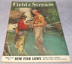 Field and Stream Outdoor Sporting Magazine April 1950 Remington Evinrude... - $9.95