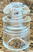 Clear Insulator - PYREX Telegraph/Telephone Antique - Made in USA - $12.19