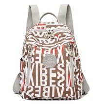 High Quality Nylon Ladies Travel Bags Floral Pattern Design Women Backpack Casua - £23.58 GBP