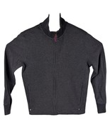 Hugo Boss Mens Sweatshirt Medium Gray Zip Up Track Jacket Blank Charcoal... - $41.20 CAD