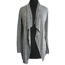 Gray Silver Beaded Accent Cardigan Sweater Size Small - £19.55 GBP