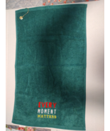Every Moment Matters Embroidered on 16&quot; X 26&quot; Hunter Green Towel. - $234.47 MXN