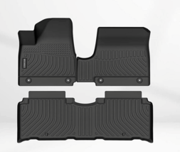 Fits 2022-2023 Hyundai IONIQ 5 Fixed Console Black Rubber Floor Mats Front Rear - £57.52 GBP