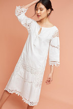 Nwt $455 Anthropologie Saleya Peasant Vintage Lace Dress By Place Nationale S - £103.01 GBP