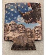 Mount Rushmore American Eagle Beer Koozie *Pre-Owned/Nice Condition* cc1 - $10.92 CAD