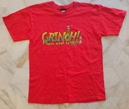 Dr. Seuss The Grinch Mean And Green Christmas T-Shirt Size XL Vintage 2001 - $19.60