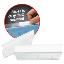 Smead Easy Slide Hanging Folder Tab 1/3 Tab 3 1/2 in Clear 18/Pack 64626 - £14.10 GBP