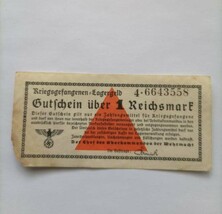 1 German Reichspfennig prisoner of war POW currency 1939 1944 lagergeld ... - £38.15 GBP