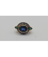 925 Crystal Ring, Gold Over Size 5 - $928.21 MXN