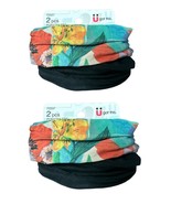 Lot of 2 Scunci Luxe Feel Seamless Comfort Ponytailers 2 PC Black Multi - $9.89