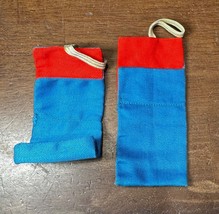 2 Vtg 1970’s Fisher Price Adventure People Sleeping Bag blue/red - $18.00