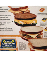 1963 Kraft American Cheese Slices Advertisement Sandwich Dairy Foods DWQQ14 - $27.34 CAD