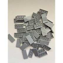 LEGO 2x4 Flat Tile 87079 4560183 Medium Stone Gray Grey Quantity of 50 B... - £23.05 GBP