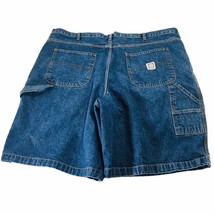 Vintage Y2k 2000s Blue Denim Cargo Carpenter Faded Glory Shorts Mens 42 - £25.97 GBP