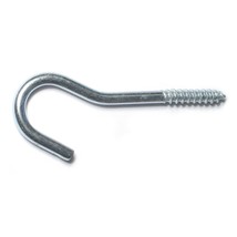 3/16&quot; x 3/4&quot; x 3-3/8&quot; Zinc Plated Steel Screw Hooks - $14.66+