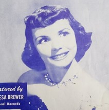 1953 Bell Bottom Blues Sheet Music Teresa Brewer Vintage Shapiro Ephemera - £13.25 GBP