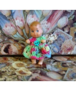 Hand Crochet Dress For Barbie Baby Krissy Or Same Size Dolls #147 - $16.46 CAD