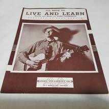I&#39;ll Have to Live and Learn by Zeke Clements featured by Eddy Arnold Sheet Music - £16.77 GBP