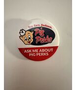 Pig Perks Employee Promo Button Pin Buy Earn Redeem Grocery Store Badge ... - $13.80 CAD
