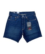 Levis Premium 501 &#39;93 Mens Blue 7&quot; Cut-Off Straight Fit Denim Jean Shorts - $37.99
