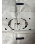 Vintage Thread Drawn Hems Standard Size Embroidered Pillowcases 32 x 20&quot;... - £18.81 GBP