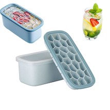 Honeycomb Ice Cube Tray Silicone Domestic Ice Storage Box Reuseable Ice Mold - £19.94 GBP