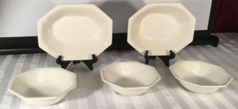 5- Johnson Bros England Ivory Heritage Bowls - £46.93 GBP