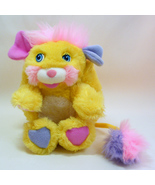 Vintage Popples POTATO CHIP 8&quot; Yellow Pink Plush 1986 TCFC, Mattel - £31.97 GBP