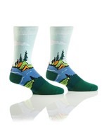 Yo Sox Men&#39;s Premium Crew Socks Great Outdoors Trees Cotton Antimicrobia... - $13.44 CAD