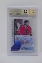 2015-16 Upper Deck Ice Premieres Autographs Ryan Hartman/49 Beckett 9.5 - £103.66 GBP