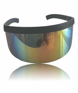 USA DEALS NOW Reflective Glasses Shield Eye Protection Safety Glasses Fa... - $13.32 CAD