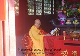 Buddhist Monk Meditating Doubts Truth Answers Poster Quotation High Quality - £5.51 GBP+