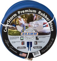 Garden Hose 5/8&#39;&#39; D X 50&#39; ft. L Heavy-Duty Rubber Blue - Dramm 17005 Col... - $88.11