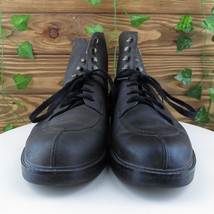 Nunn Bush Boots Sz 8 Chukka Medium (D, M) Black Almond Toe Leather 83054... - $28.71