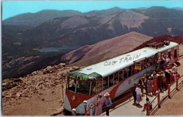Cog Train at Summit Terminal Pikes Peak  Colorado Postcard Posted 1968 - £5.41 GBP