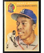 1954 Topps #128 Hank Aaron Rookie Reprint - MINT - Milwaukee Braves - $2.48
