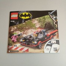LEGO  #76188 Batman Classic TV Series Batmobile - Manual Only *NO PARTS* - £4.76 GBP