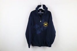 Deadstock Vtg Y2K Mens Large Spell Out University of Michigan Full Zip Hoodie - £46.83 GBP