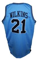 Dominique Wilkins Pam-Pack High School Basketball Jersey New Blue Any Size image 2