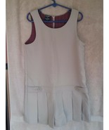 George Girl&#39;s Khaki School Uniform Sleeveless Pleated Jumper Size 6X - £4.50 GBP