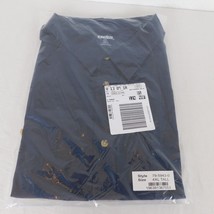 King Size Solid Short Sleeve Sport Shirt 4XL Tall Navy Blue Button Pockets - $24.19