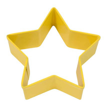 Yellow Star 2.5&quot;  Steel Cookie Cutter R&amp;M - £2.87 GBP