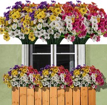 15 Bundles Of Artificial Flowers For Outdoor Use That Are Uv Resistant, Fake - £35.12 GBP
