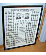 Poorly Framed Photograph-1961 Texas House of Representatives-17 by 21 in... - $40.00